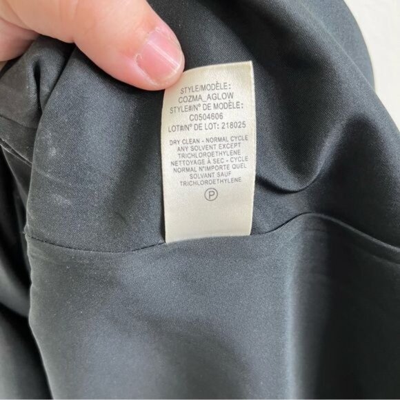 Theory Tweed Cozma Aglow Fit Flare Contrast Menswear Dress - Picture 11 of 11